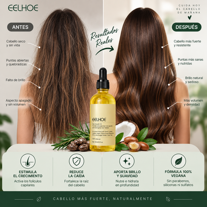 Aceite Esencial Capilar Vegano – Fortalece y Estimula el Crecimiento del Cabello