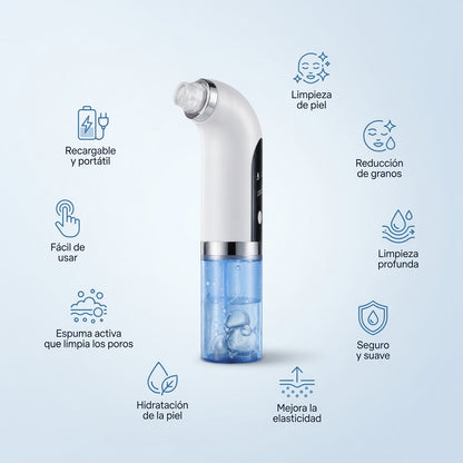 Limpiador facial tratamiento burbujas