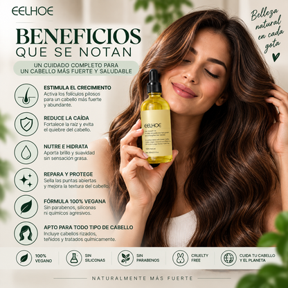 Aceite Esencial Capilar Vegano – Fortalece y Estimula el Crecimiento del Cabello