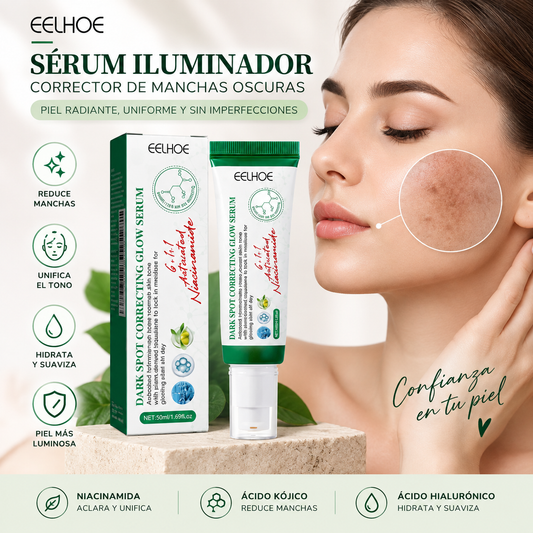 Sérum Iluminador Corrector de Manchas Oscuras EELHOE 50ml – Piel Radiante, Uniforme y Sin Imperfecciones