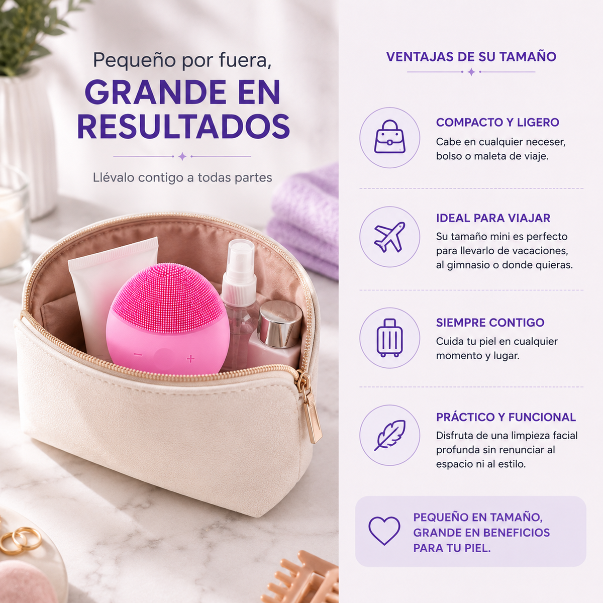 Limpiador facial eléctrico