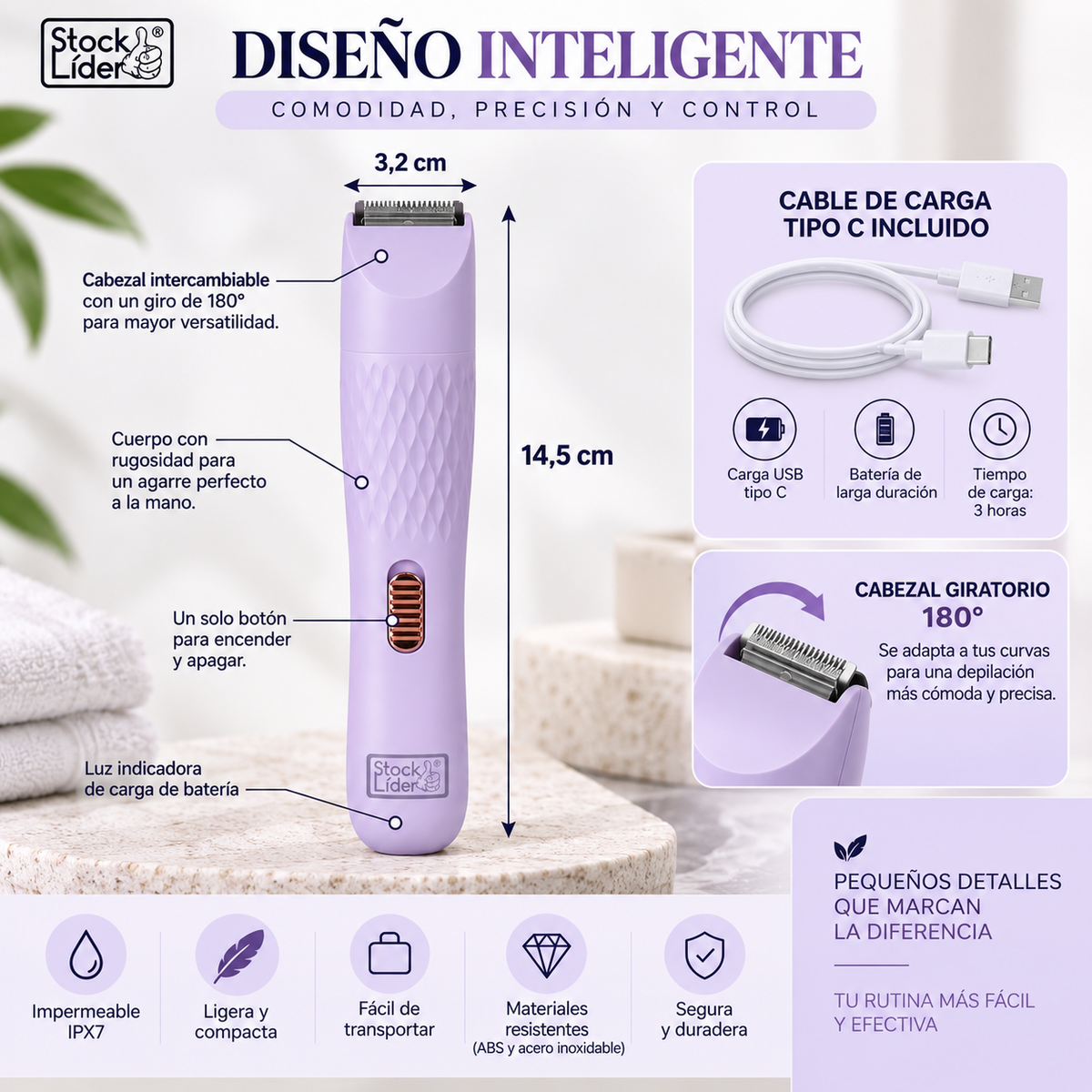 Depiladora multicabezal