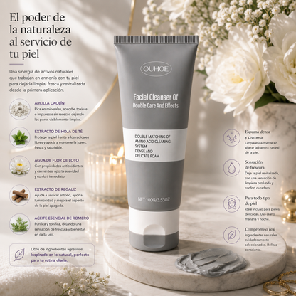 Gel limpiador facial base arcilla 100gr