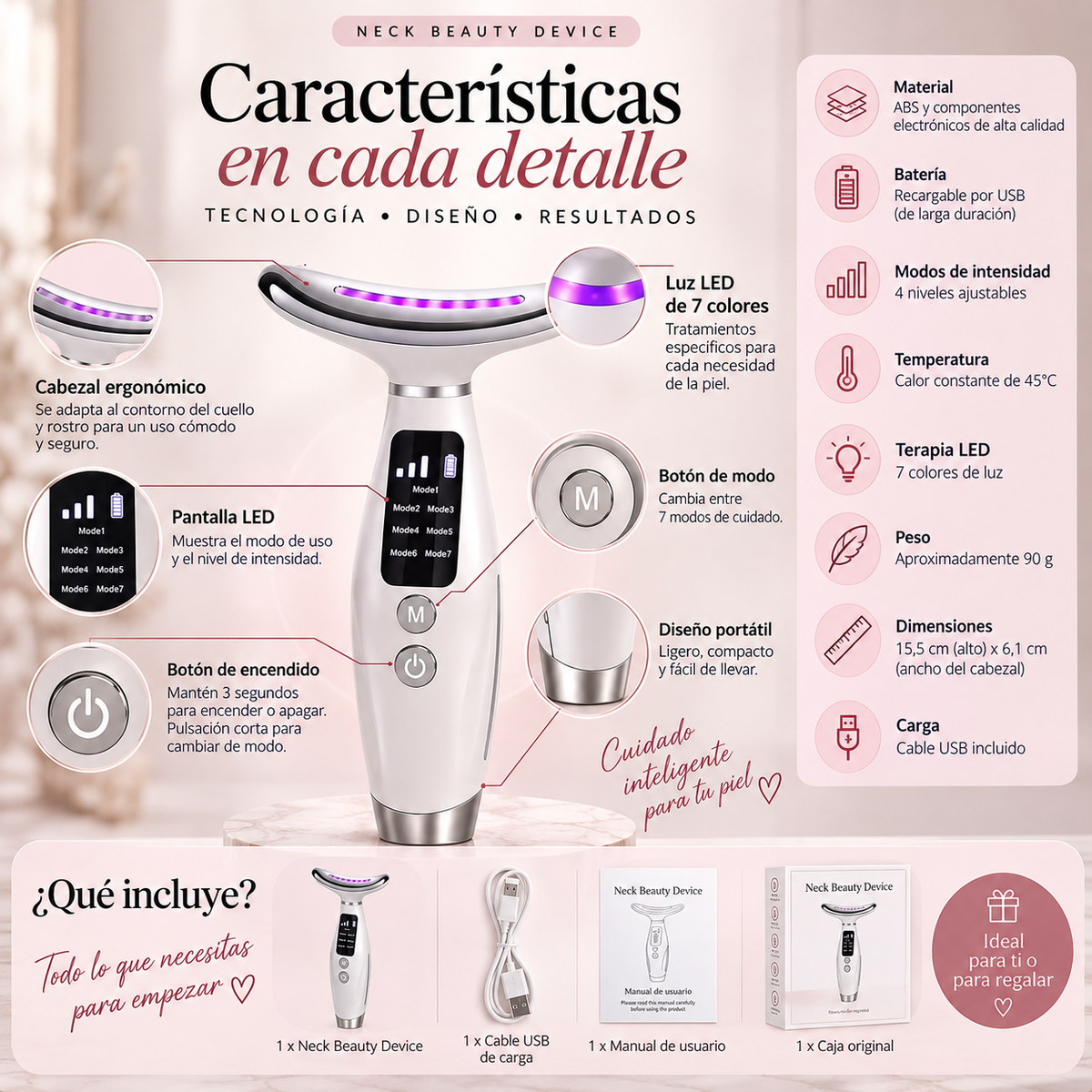 Masajeador Facial Antiarrugas Lifting