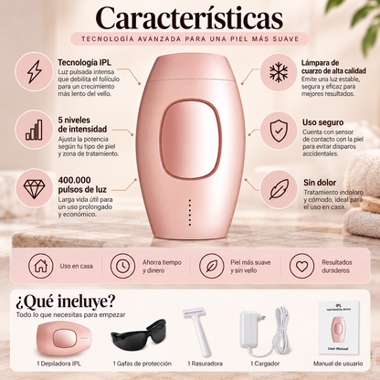 Depiladora Lase IPL