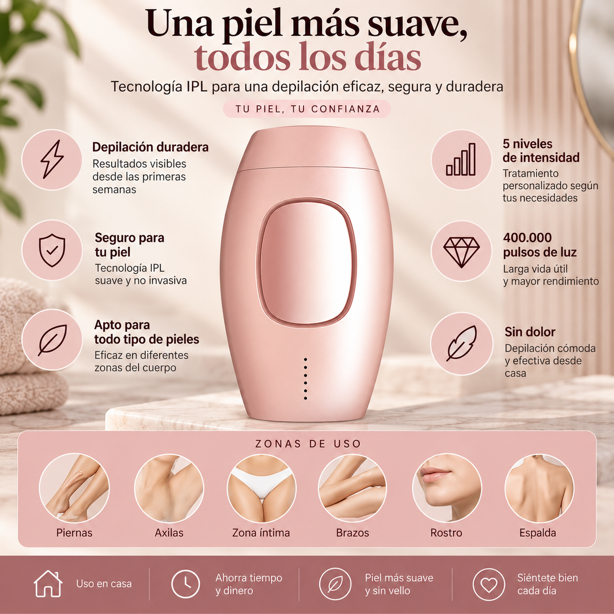 Depiladora Lase IPL