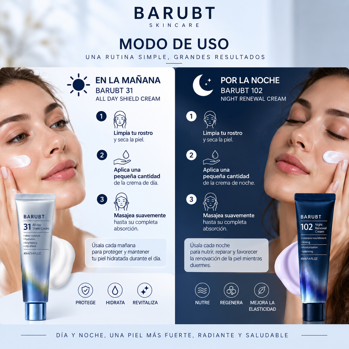 CREMA FACIAL DERMACYCLE DIA/NOCHE 30+30GR. JAYSUING