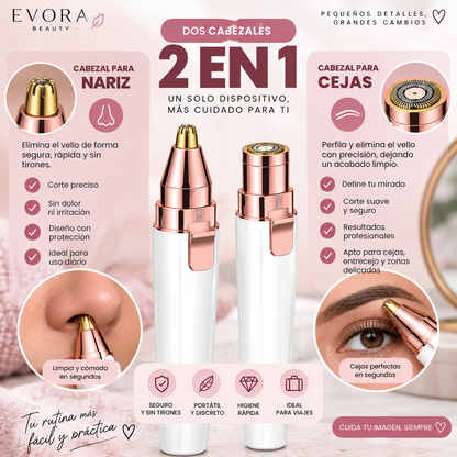 Cortapelo Nasal 2 en 1 Inalámbrico – Precisión, Higiene y Comodidad Total